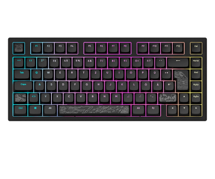 Klawiatura DARK PROJECT ALU81A Terra Nostra Black ISO DE Multilingual Support